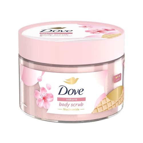 Dove Sakura Body Scrub Ice Cream For Gentle Exfoliation Moisturizing Skin 280 G. - Picture 2 of 6