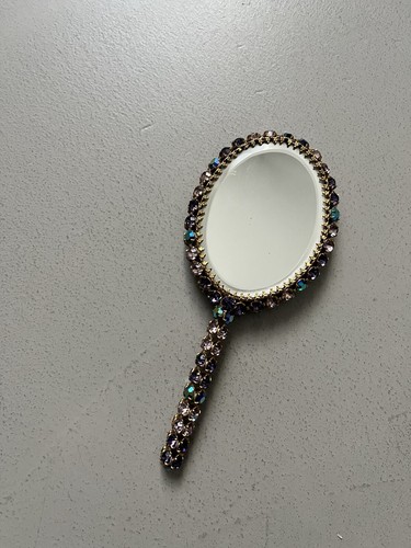 Specchietto Liberty Ottone E Swarovski ‘900 - Foto 2 di 8