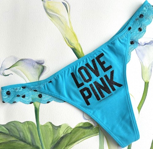 Victoria's Secret PINK LACE BACK THONG Panty PANTIES S M L U pick 1 NEW - 第 4/18 張圖片