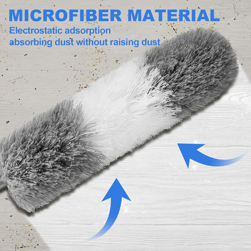 Dusters for Cleaning,Feather Duster with Extension Pole,Ceiling Fan Cleaner Dust - Picture 5 of 12