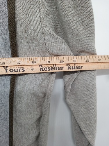 Montechiaro Sweater Mens Medium Gray Stripe Designer Retro Sweatshirt Made Italy - Picture 7 of 7