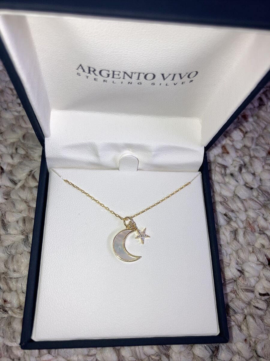 Crescent Moon Mother of Pearl with CZ Gold Plated Sterling Silver Earrings Crescent Moon Mother of Pearl with CZ Gold Plated Sterling Silver Earrings