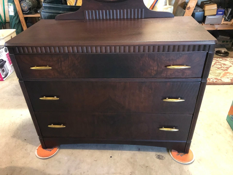 VESTIDO Y ESPEJO ART DECO ANTIGUO VINTAGE Foto 3 de 4