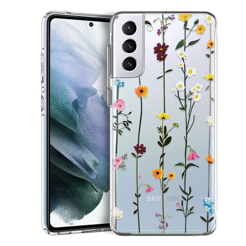 Flower Design Phone Case Clear Soft Cover For Samsung Galaxy S23 S22 S21 FE S24 - Picture 56 of 98