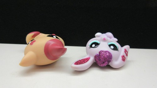 LITTLEST PET SHOP #2354 2355 GLITZER HASE LECKEN KATZE KOMPLETT SET ZUBEHÖR - Bild 7 von 10