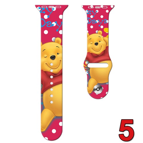Winnie the Pooh Strap for Apple Watch 1/2/3/4/5/6/7/SE iWatch 45 44 42 40 38mm - Picture 6 of 13