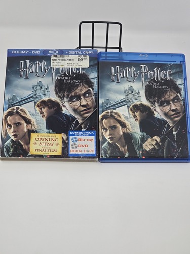 Harry Potter and the Deathly Hallows Part 1 -Bluray + DVD + Digital w/ Slipcover - Picture 1 of 4