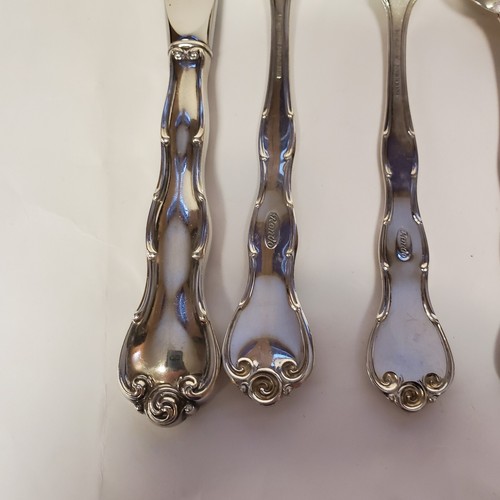 Gorham Rondo Sterling Silver Place Setting~Knife Forks Spoon~No Monogram~194 Gra - Picture 9 of 17