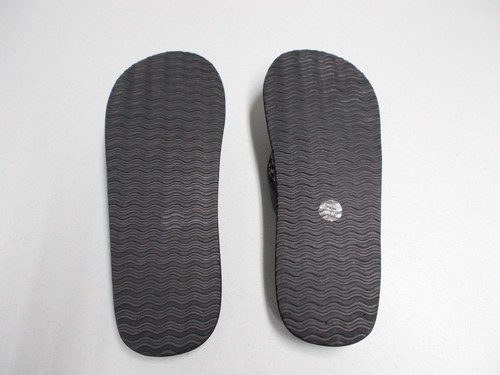 Sandalias acolchadas tanga de cuero sintético negro para mujer Merona talla 8 - Imagen 11 de 11
