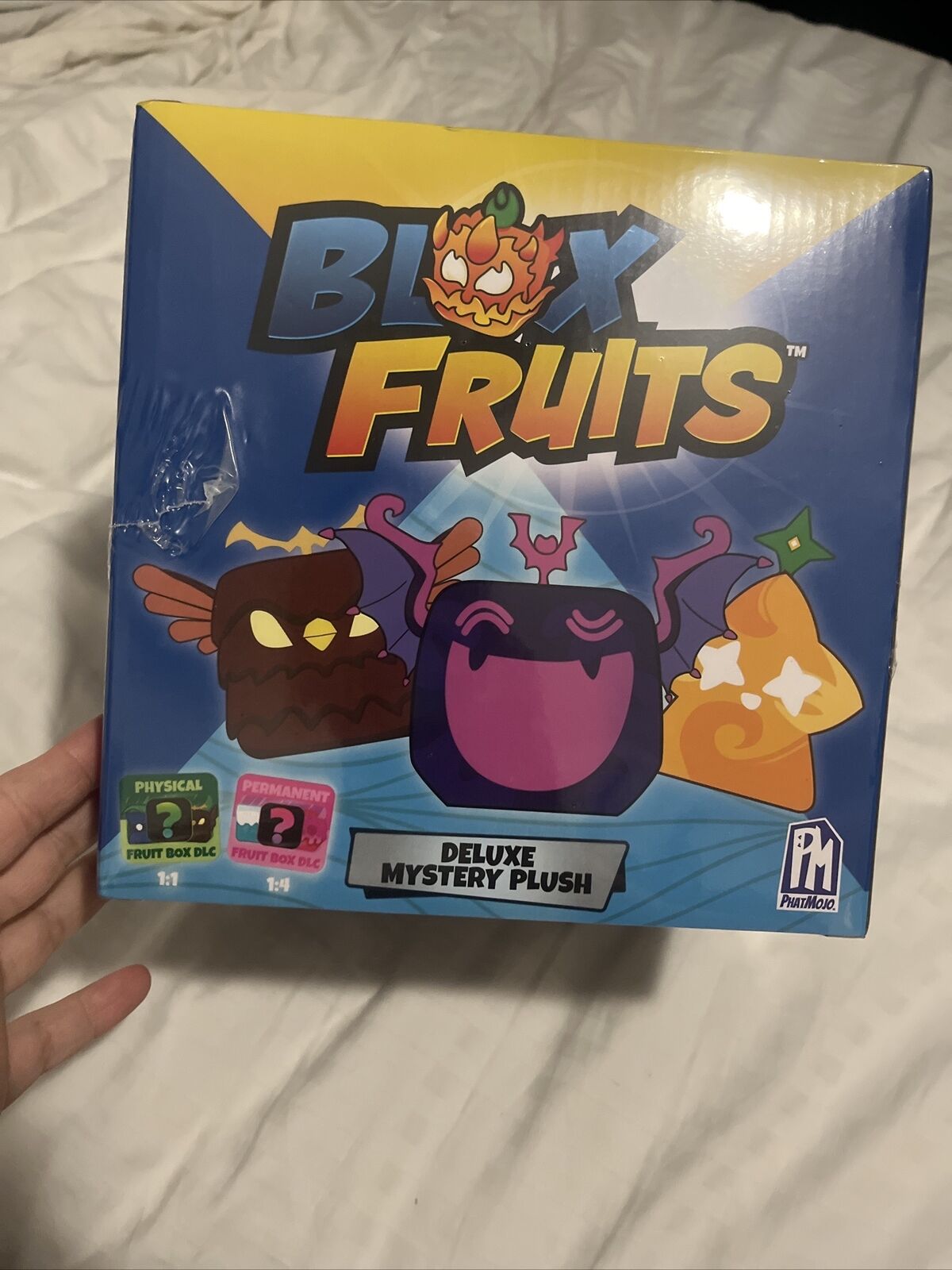 3x ROBLOX BLOX FRUITS MYSTERY PLUSH INCLUDES PHYSICAL OR PERMANENT DLC CODE  NEW