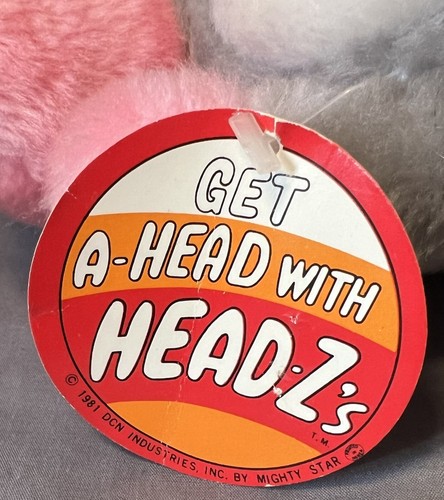Vintage Mighty Star Mouse Plush Toy Made in Quebec 6”Get A-head With Head-z’s - Picture 12 of 16