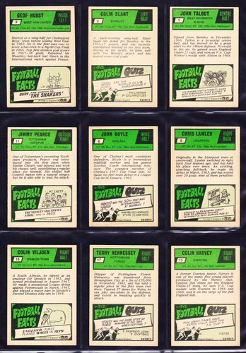 A&BC FOOTBALLERS (FOOTBALL FACTS GREEN) 1969 x 23 Different Cards *VG/Exc Cond* - Picture 2 of 6