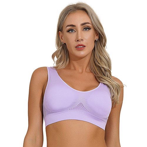 iEFiEL Damen Sport-BH Bustier Bra Tanktop Fitness Yoga Sport Nahtlos Bustier BH - Bild 26 von 69