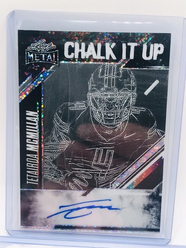 2025 Leaf Metal Chalk It Up CASE HIT Tetairoa McMillan Carolina Panthers /10🔥🔥 - Picture 3 of 4