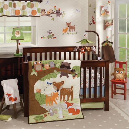Lambs & Ivy Woodland Tales Multicolor Forest Animals Musical Baby Crib Mobile - Picture 3 of 3