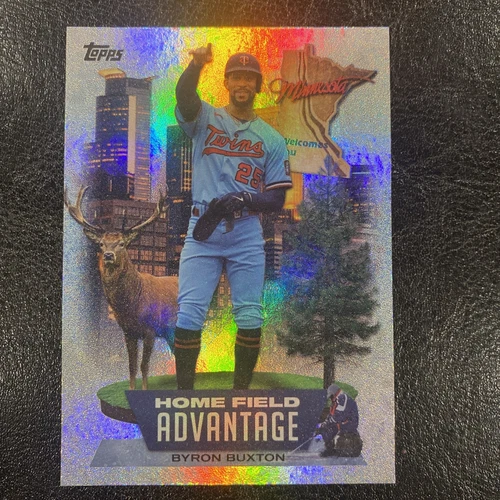2022 Topps Series 2 Byron Buxton Home Field Advantage #HA-19 Twins SP Insert HFA