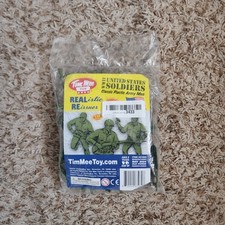 Tim Mee Toy WWII United States Soldiers Classic Plastic Army Men 28 Pieces 1:32