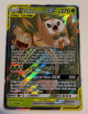 Rowlet & Alolan Exeggutor Tag Team GX 1/236 Unified Minds 2019 - NM
