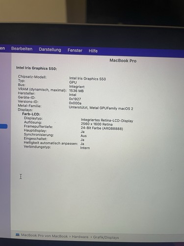 Apple MacBook Pro 13" A1706 Touch Bar Space Grau - Bild 15 von 20