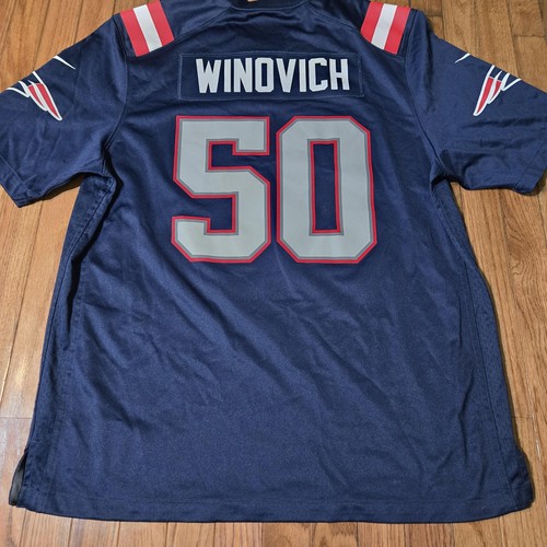 Camiseta de fútbol americano de los New England Patriots para hombre XL azul marino NFL Nike Winovich en el campo - Imagen 16 de 16