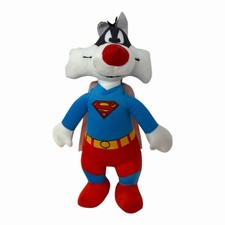 Looney Tunes Superman Sylvester Cat Plush 13" Toy Factory 2024 Stuffed Animal