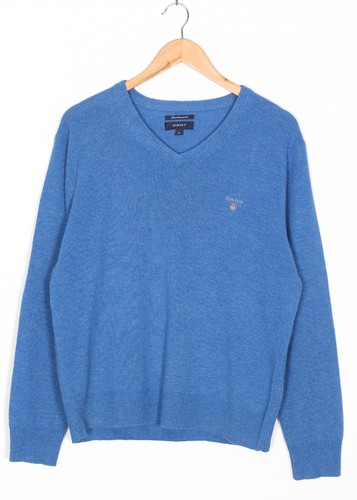 GANT Pullover Pulli Herren Größe M Lammwolle V-Ausschnitt VR3122
