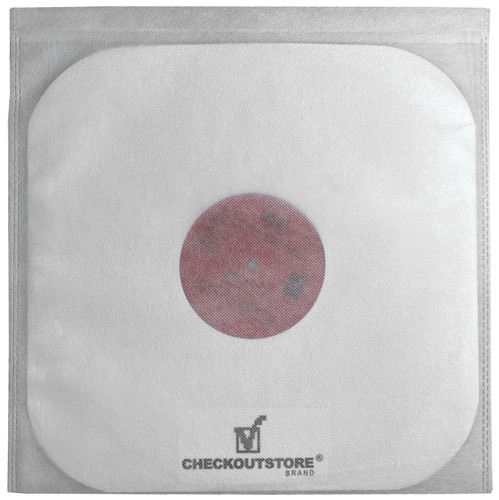 100 White Non Woven Record Outer Sleeves for 12" LP Vinyl 33 RPM Record Albums - Picture 6 of 6