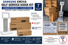 NEW Samsung KM24A CY-KM24APXZA Kiosk Connection Box + STN-KM24AXZA Stand