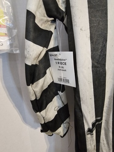 Kinder Beetlejuice Kostüm Overall Anzug Kind Medium Jungen Gr. 8 Walmart exklusiv  - Bild 6 von 13