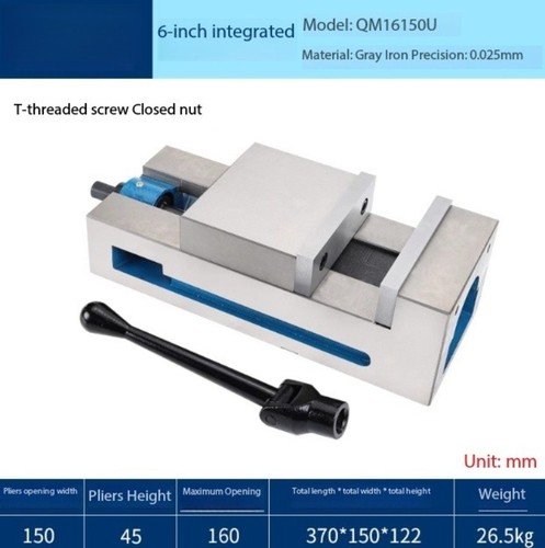 Heavy-Duty Precision Vise for CNC Machines Angle-Mounting Milling Machine Vise - Picture 8 of 18