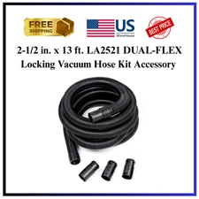 2-1/2 in. x 13 ft. LA2521 DUAL-FLEX Locking Vacuum Hose Kit Accessory