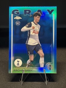 2024-25 Topps Chrome UEFA Archie Gray #170 RC Rookie Blue Lava /150
