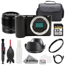 Sony ZV-E10 II Black  FE 28mm f/2 Lens 32GB  Bag UV Filter- Kit