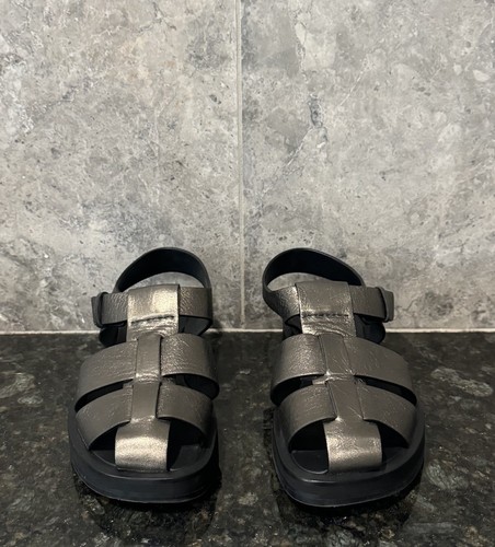 THE ROW Women’s Metallic Leather ‘Fisherman’ Sandals Bronze 40 / 10 US $1050+ - Picture 12 of 24