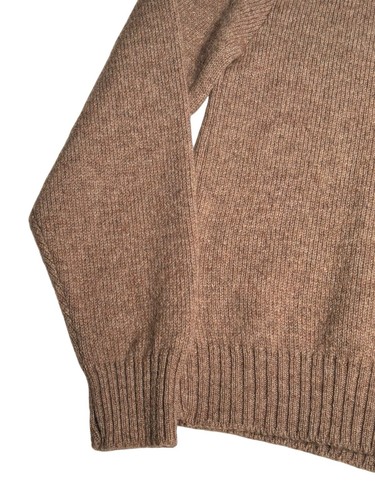 Vintage Jantzen Wool Acrylic Sweater NOS NWT New Tags Mens Small Brown Taupe USA - Picture 2 of 17