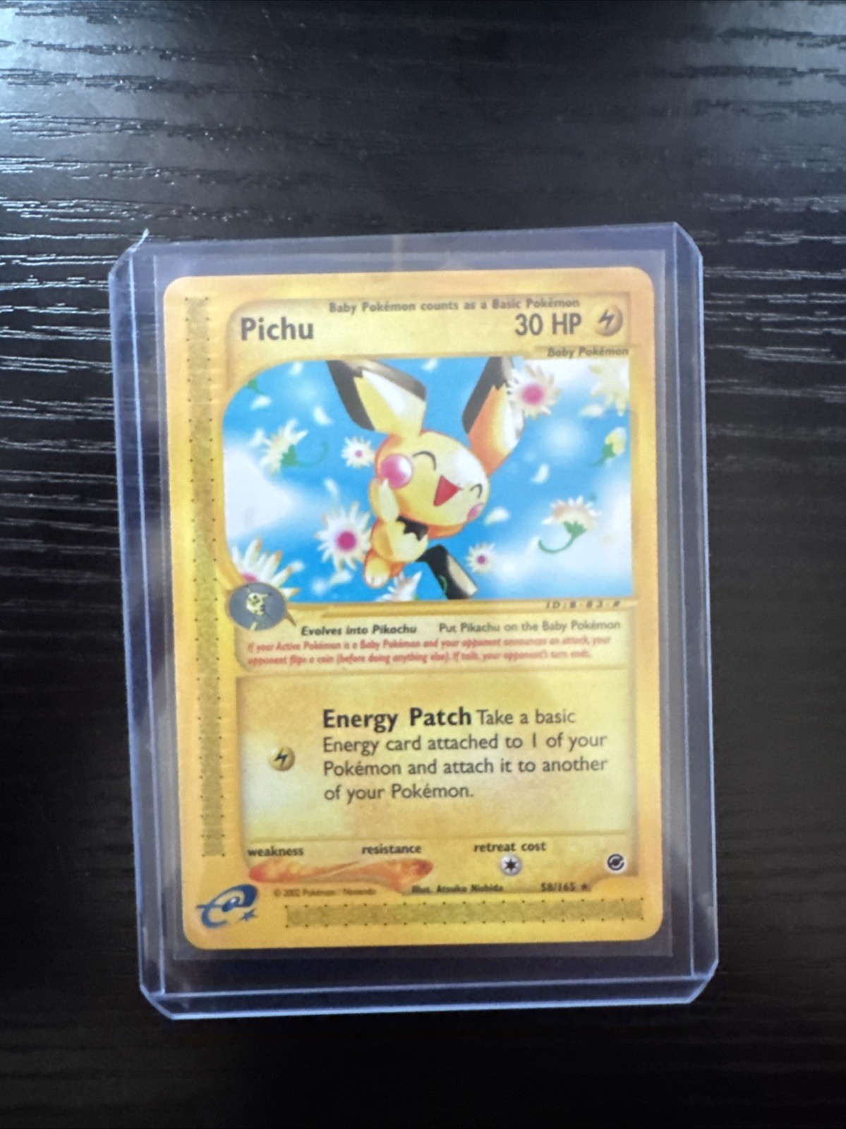 Pokémon TCG Expedition Pichu Card 58/165 Regular Rare, Mint Condition