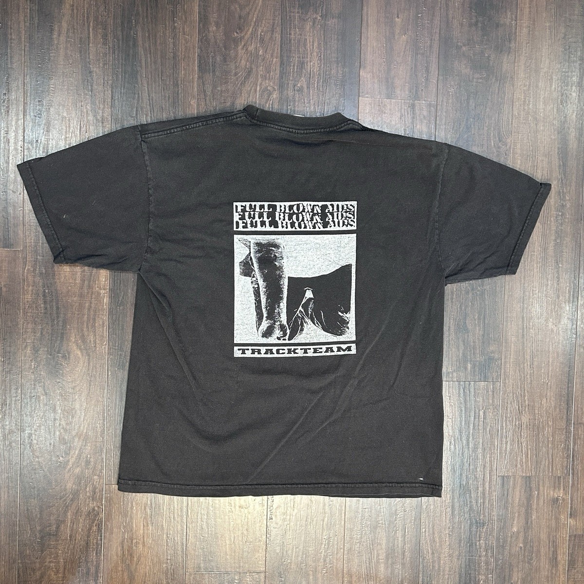 RARE Full Blown A.I.D.S. Track Team Shirt AxCx Vintage XL