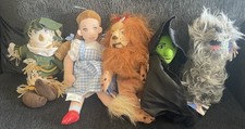 Warner Bros Wizard Of Oz Lot Plush Bean Bag Stuffed Dolls Vintagel Bundle Of 5