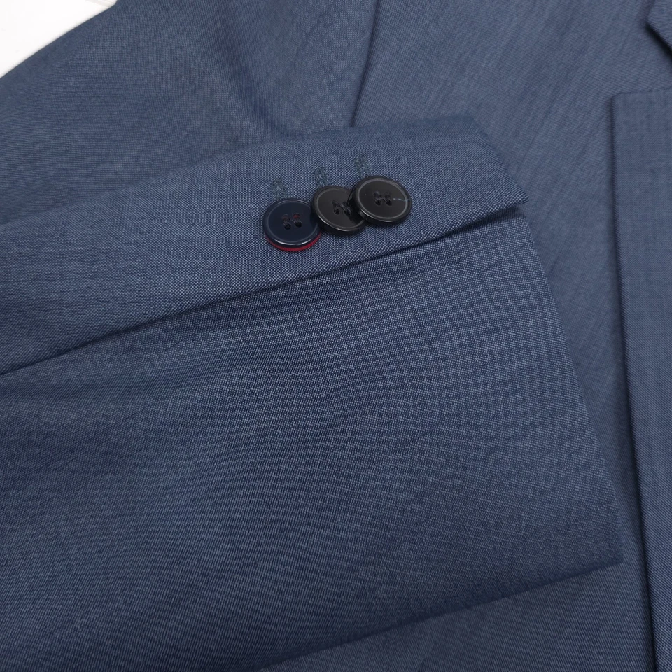 $495 Hugo Boss Arti 232x Blue Performance Suit Jacket Blazer Mens Size 40S - Image 3 of 4