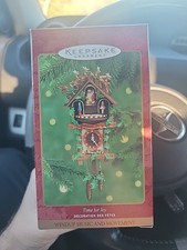Hallmark 2000 Time For Joy Clock Wind Up Music & Movement Christmas Ornament