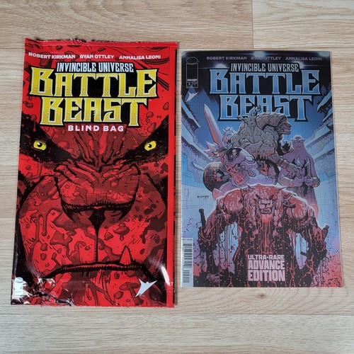 Cómics de imagen de Invincible Universe Battle Beast #1 edición avanzada ultra raros casi nuevos - Imagen 1 de 11