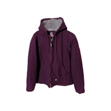 New Cranberry Sherpa Lined Berne Hooded Women's Jacket Size Medium