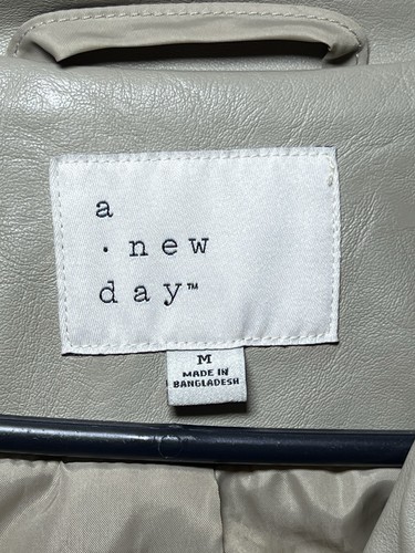 Faux Leather Jacket Women’s Medium A New Day - Picture 5 of 9