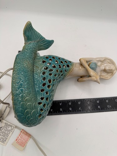 Cracker Barrel Exclusive Ceramic Mermaid Accent Lamp - Picture 2 of 8