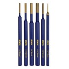 Irwin Pin Punch Set 6 Pc Forged Tool Steel With Enhanced Visibility Durable C...