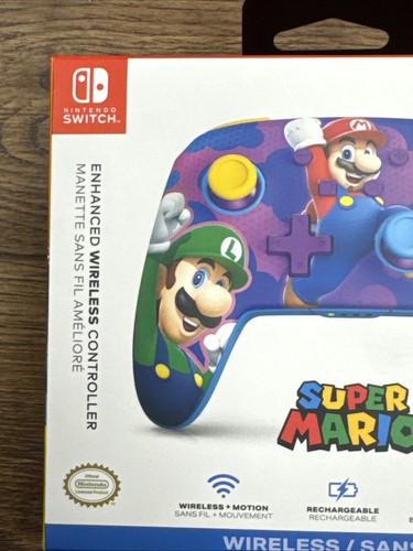 Controlador inalámbrico mejorado PowerA para Switch Super Mario Colored Splash Heroes - Imagen 2 de 23