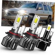 SPRBTBUB fit for 2000-2006 GMC Yukon XL 1500 2500 headlight bulbs combo,