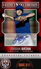 Jordan Brink 2014 Elite Extra Edition Franchise Futures Signatures #17 AU,SN