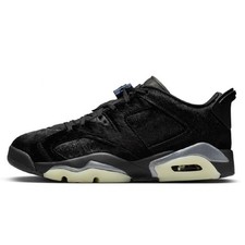 Women's Jordan 6 Retro Low "Blackout" Black/Black-Black IO9786 001