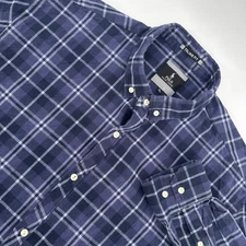 Polo Ralph Lauren Black Label Mens XL Italian Fit Plaid Button Shirt Long Sleeve